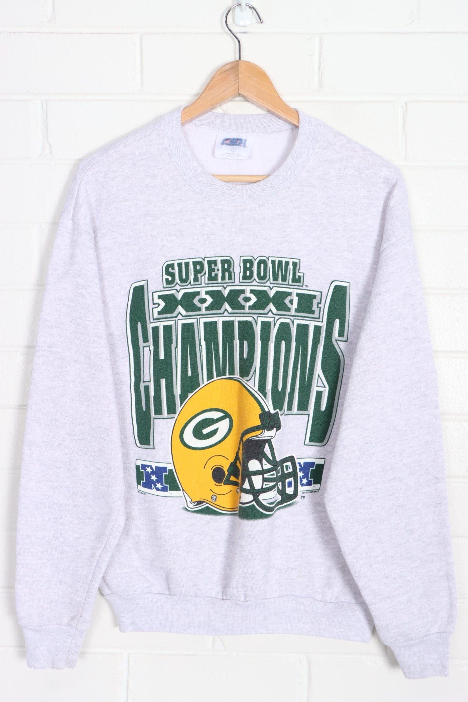 1997 Green Bay Packers Super Bowl Champions Russell T-Shirt