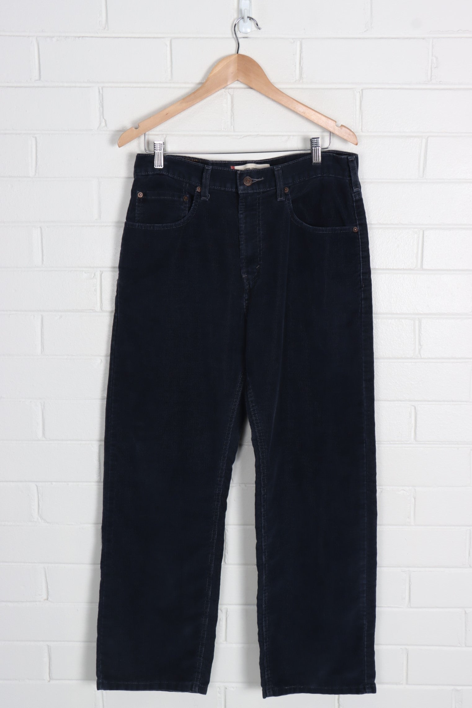 Levi's 569 Loose Straight Corduroy Pants 👤180cm (34/30) Black,Chacoal  #levis