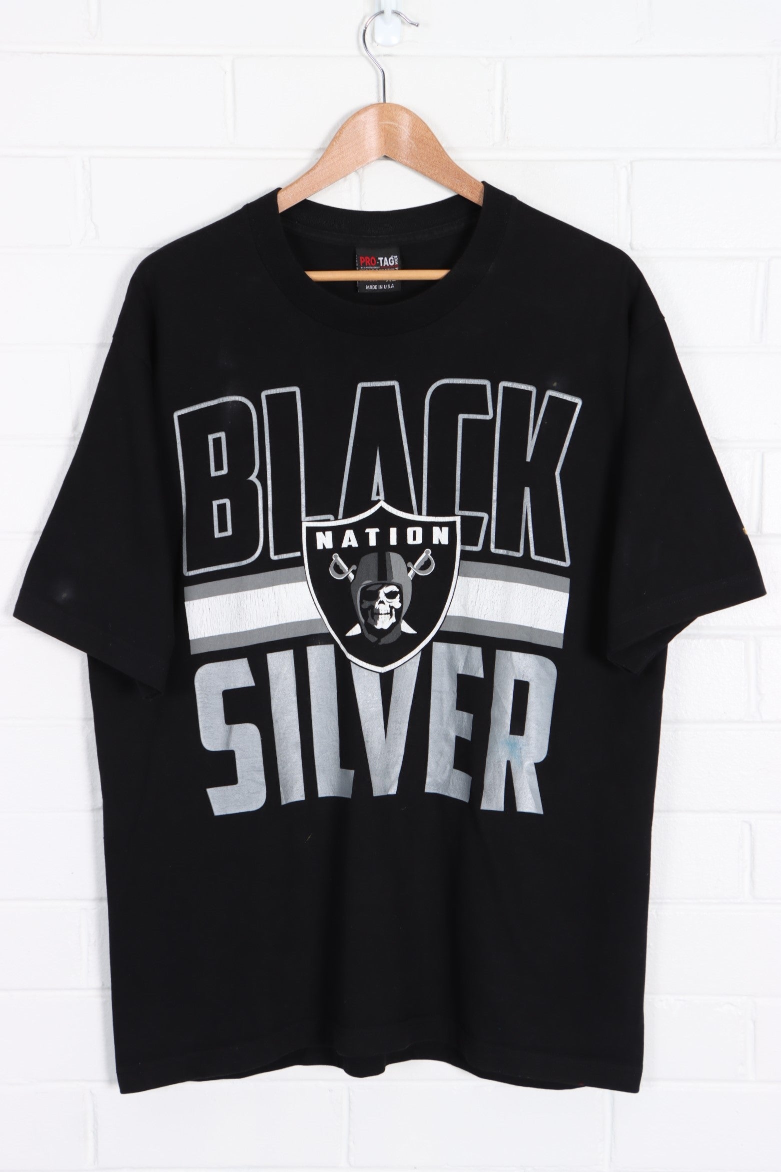 Las Vegas Raiders Black Wordmark Logo Tri Blend Shirt - Limotees