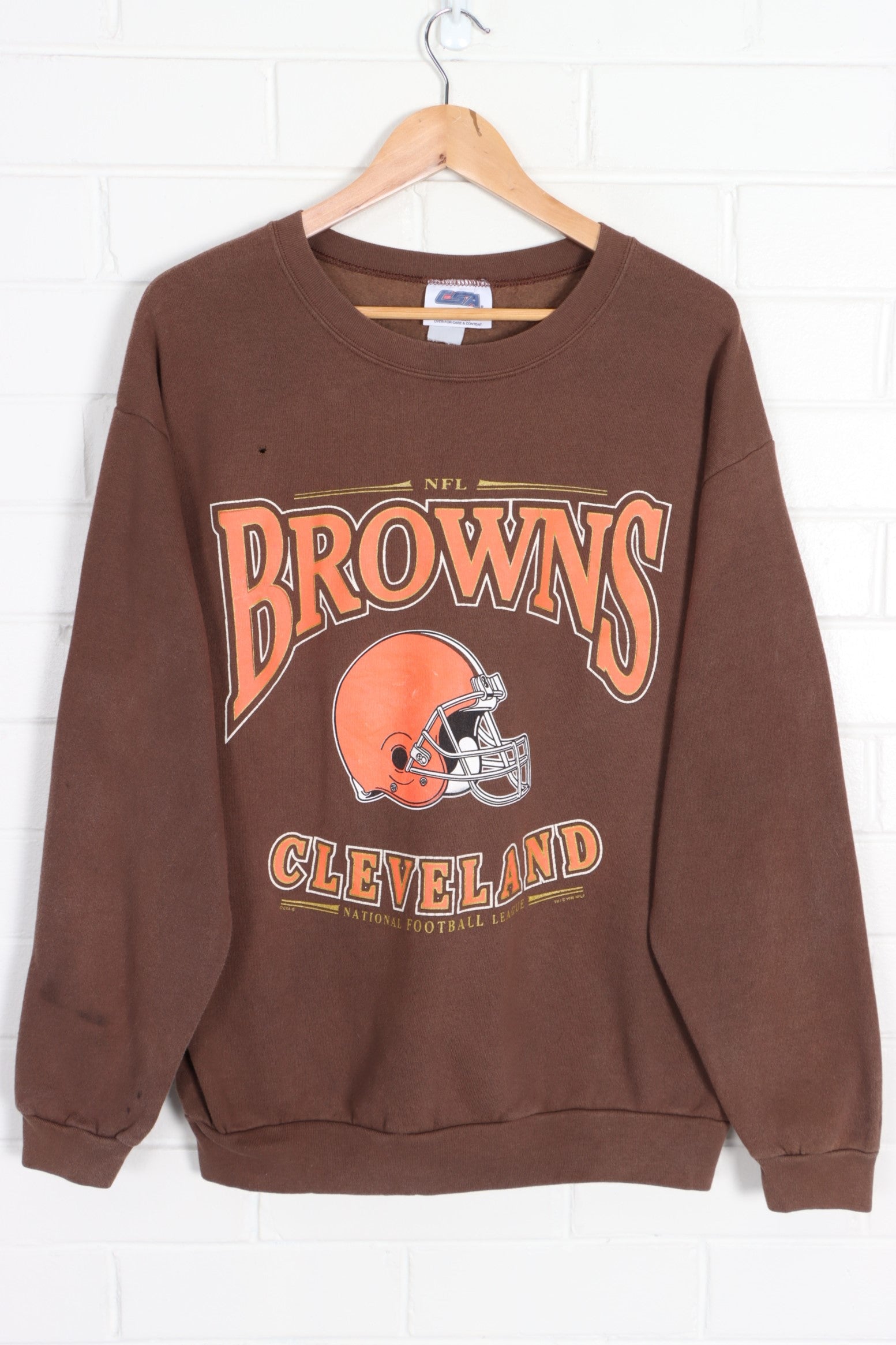 Cleveland Browns, Vintage 1990s Sweatshirt, Size: Medium – Thrift The Land