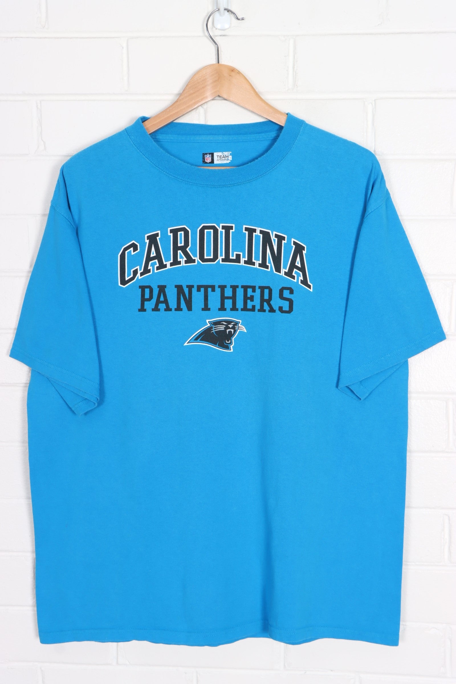 NFL Carolina Panthers Varsity Spell Out T-Shirt (L)