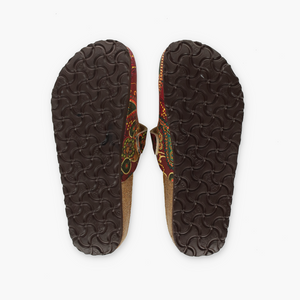 BIRKI'S BIRKENSTOCK 'Maria' Paisley Leather Mary Jane Clogs (37/M4/W6)