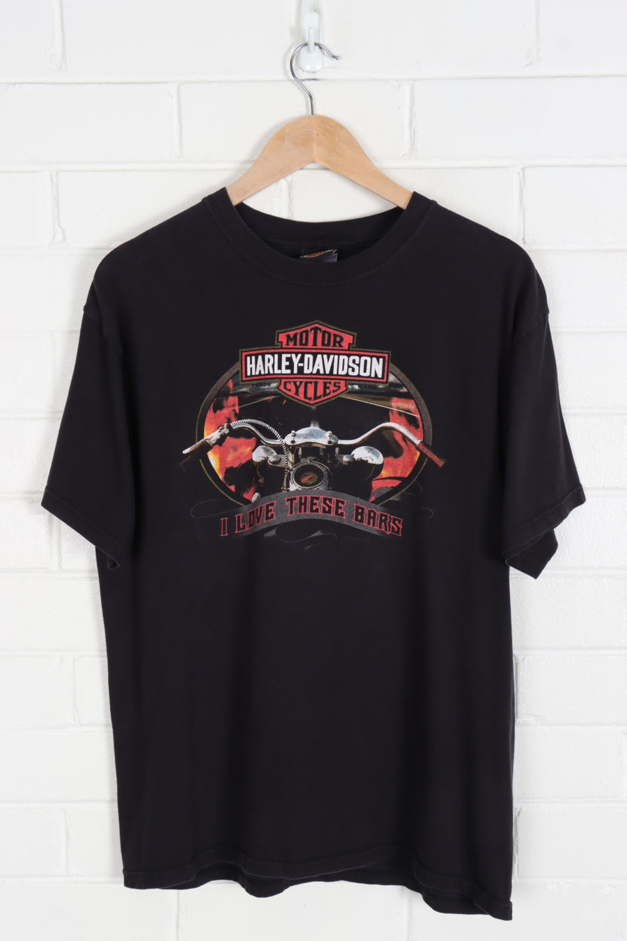 HARLEY DAVIDSON 'I Love These Bars' Heartland USA Made Tee (M-L)