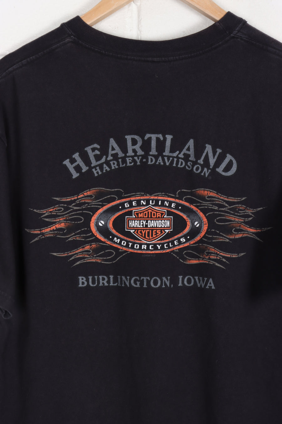 HARLEY DAVIDSON 'I Love These Bars' Heartland USA Made Tee (M-L)