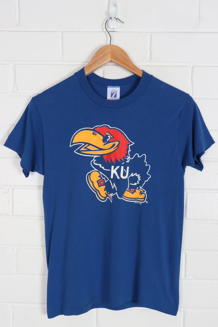 LOGO 7 University of Kansas College Thin 50/50 T-Shirt (XS)