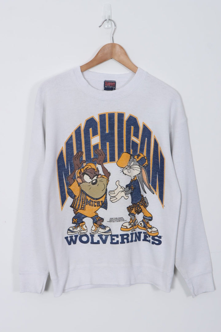 1993 Vintage Michigan Wolverines Looney Tunes Sweatshirt (L)