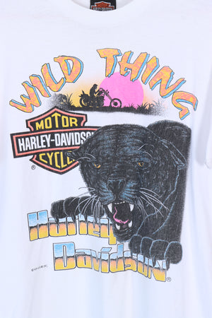 HARLEY DAVIDSON Wild Thing Panther Fluro USA Made Tee (M)