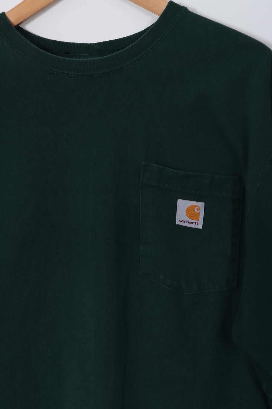 CARHARTT Forest Green Casual Front Pocket T-Shirt (L)