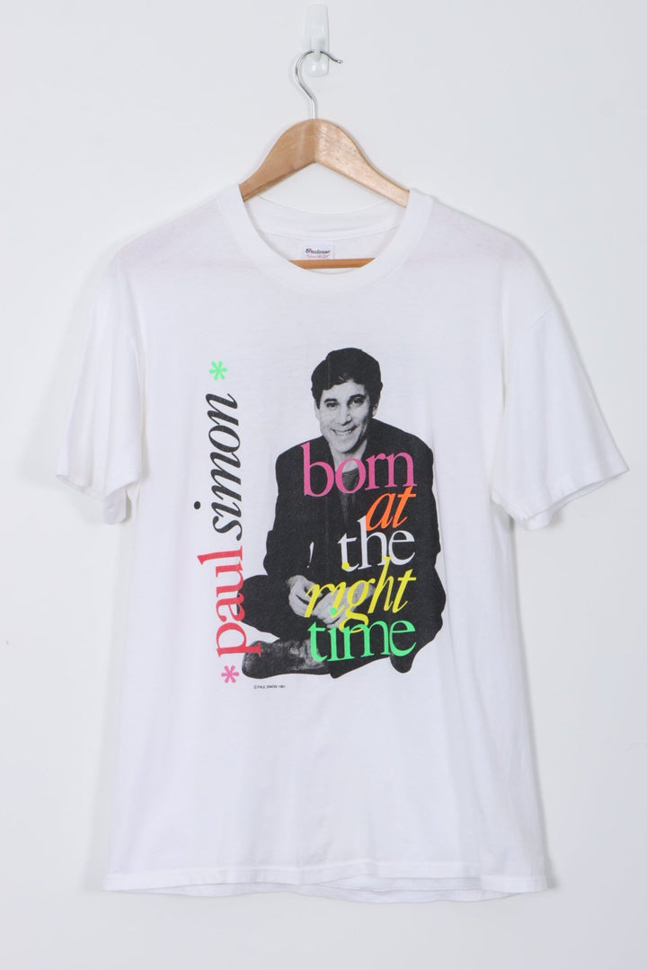 1991 Paul Simon 'Born at the Right Time' Tour USA Made T-shirt (M)