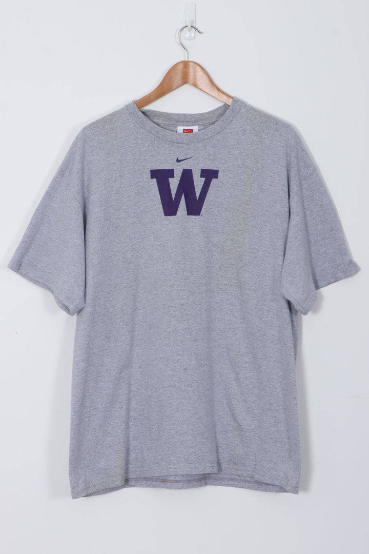 University of Washington Huskies Classic Logo Nike Centre Swoosh T-shirt (L)