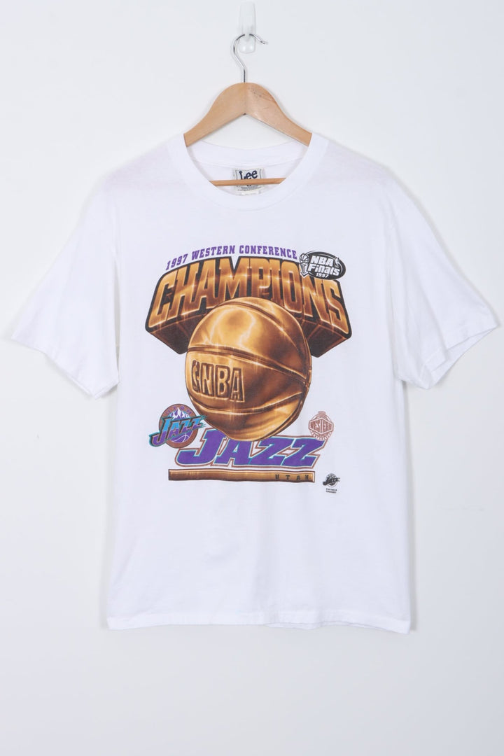 1997 LEE NBA Utah Jazz Western Conference T-Shirt (L)