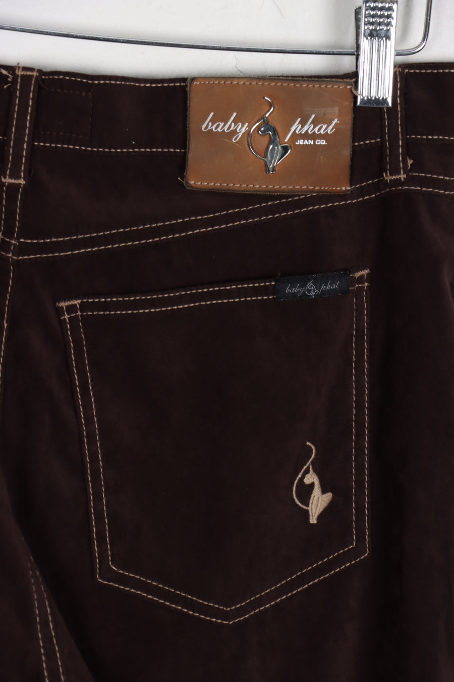 BABY PHAT Brown Suede Pants (Women's 11)