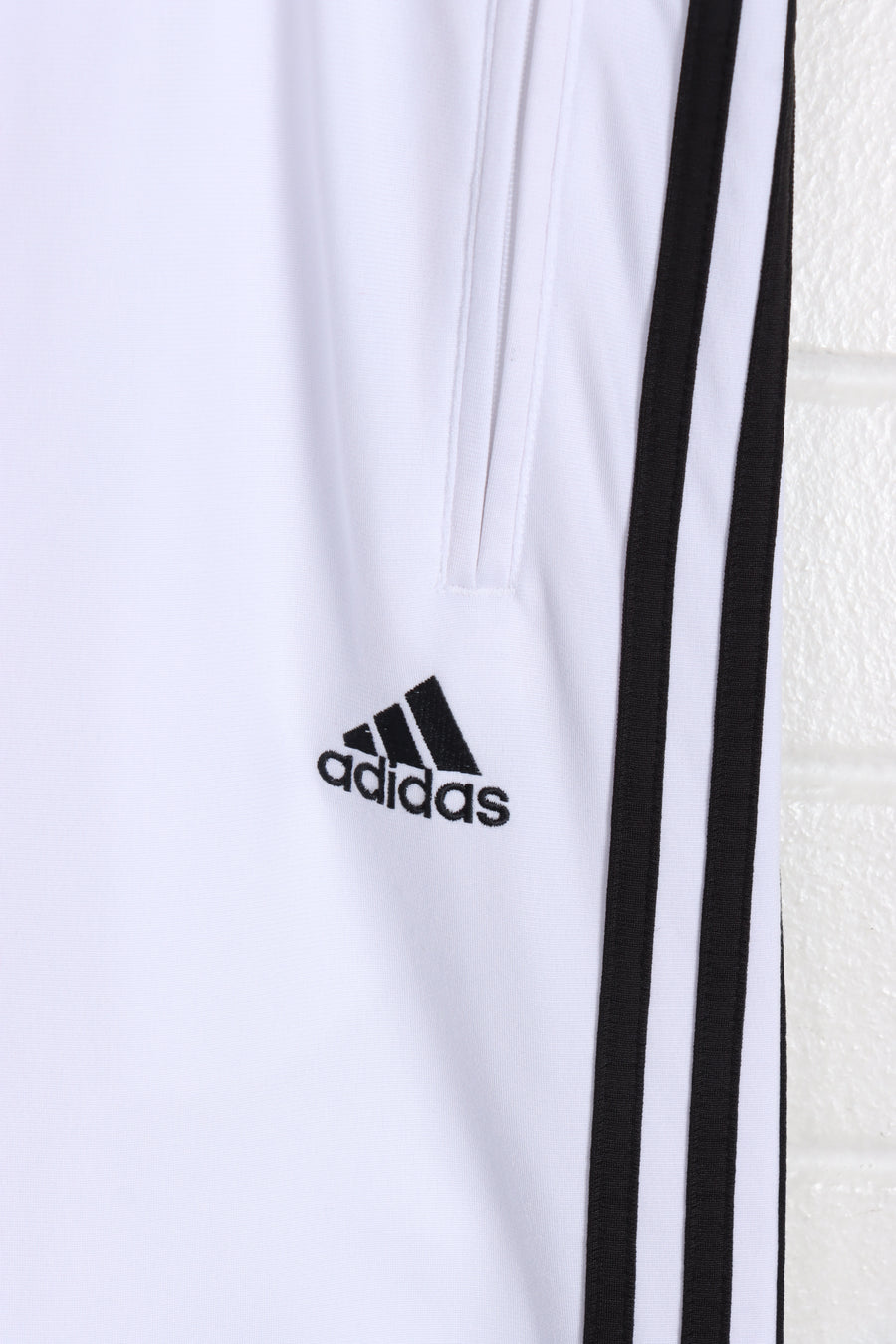 ADIDAS 3-Stripe Tear Away Snap Button Trackpants (M)