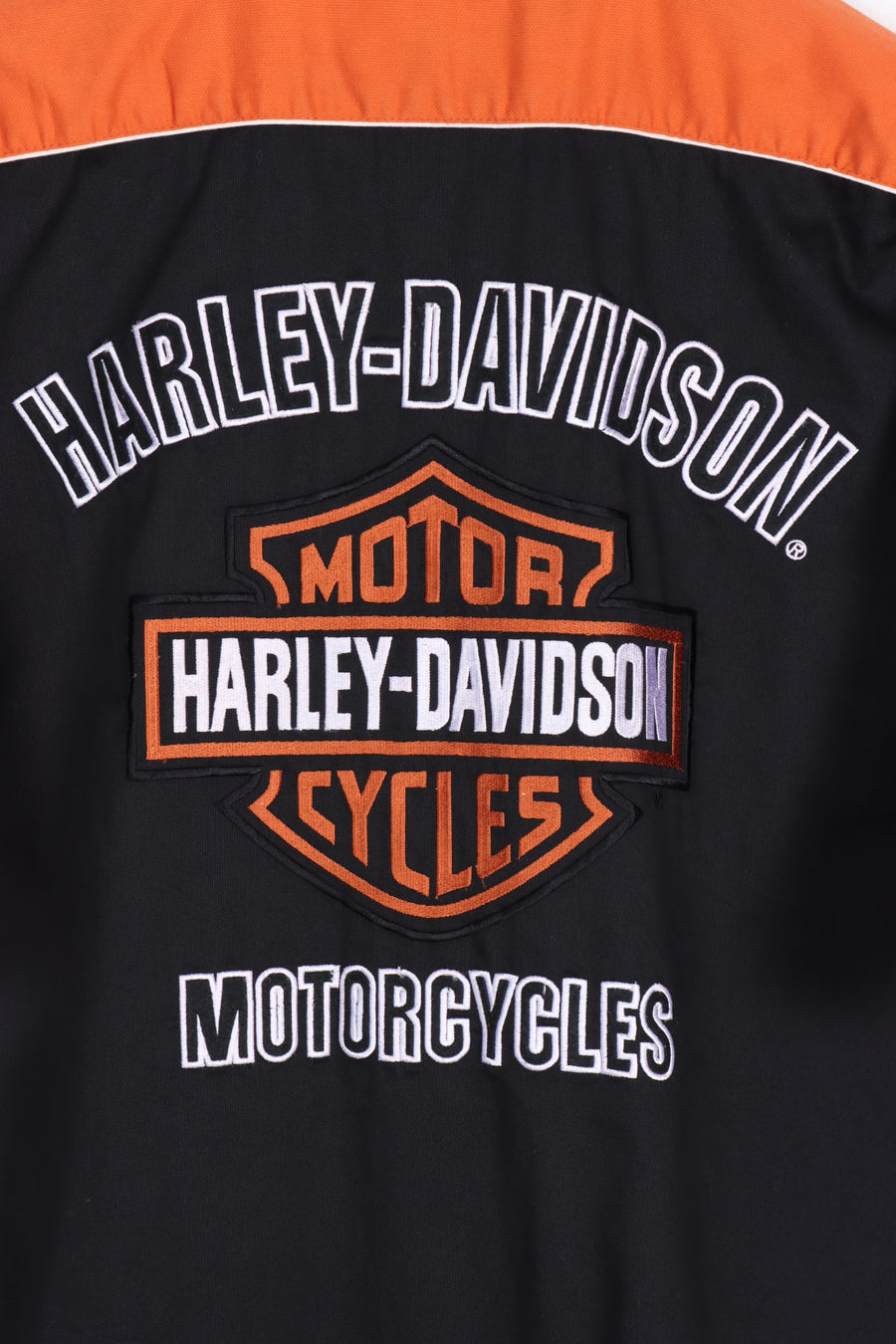 HARLEY DAVIDSON Orange & Black Shirt (XL-XXL)