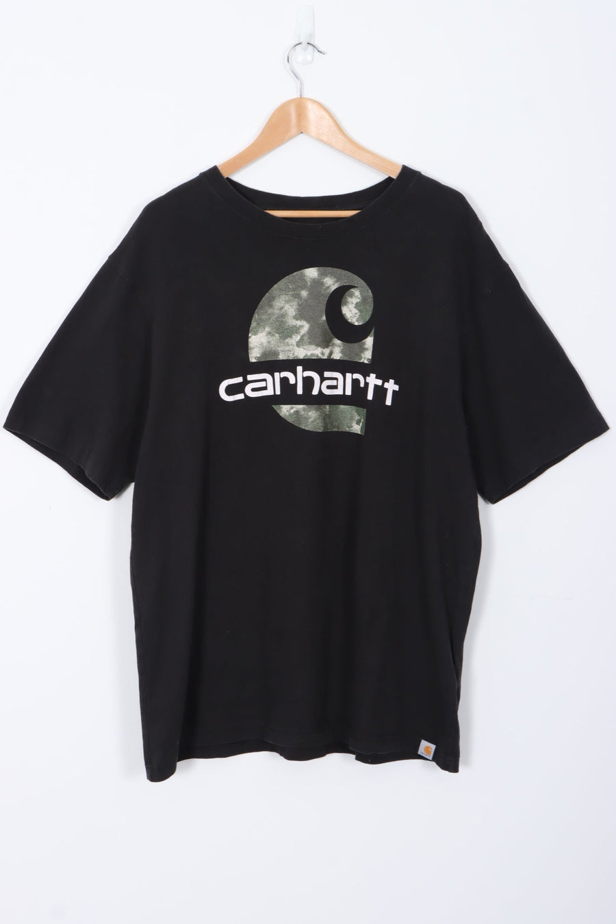 CARHARTT Large Front Camouflage Logo Loose Fit T-Shirt (L)