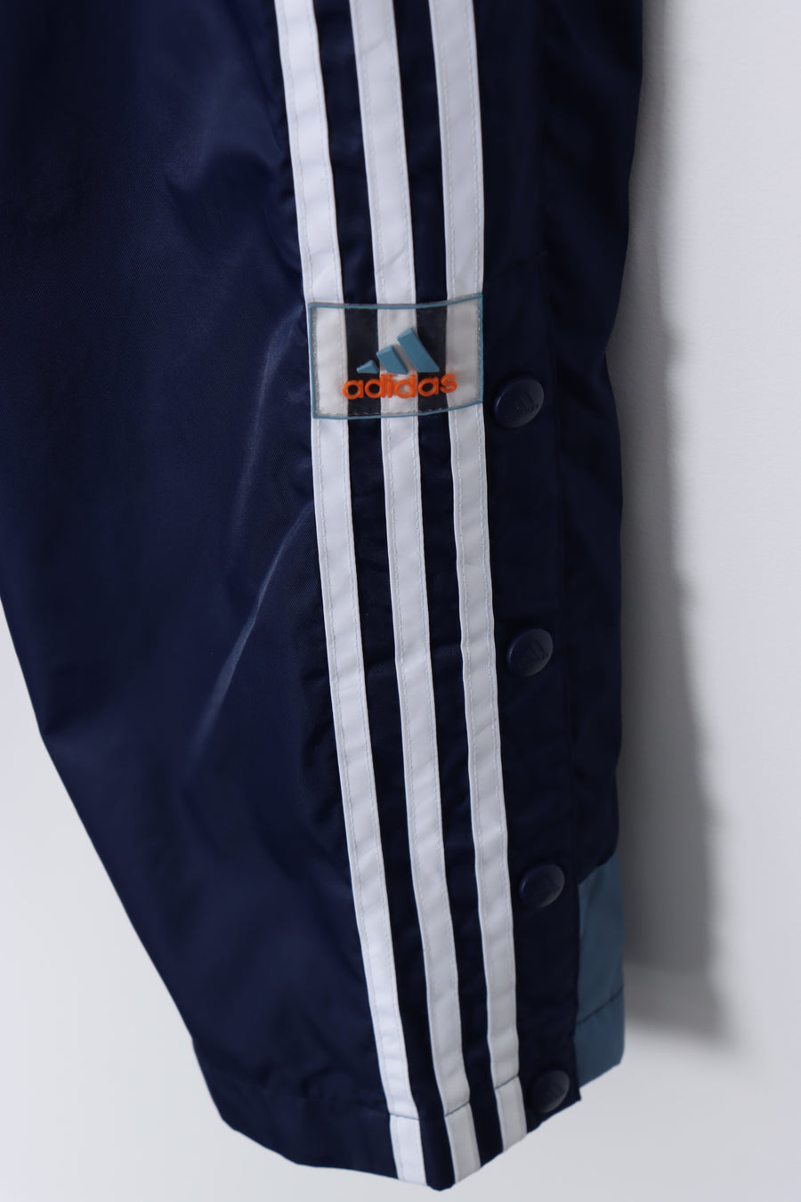 ADIDAS 3-Stripe Navy 1/4 Button Track Pants (XL)