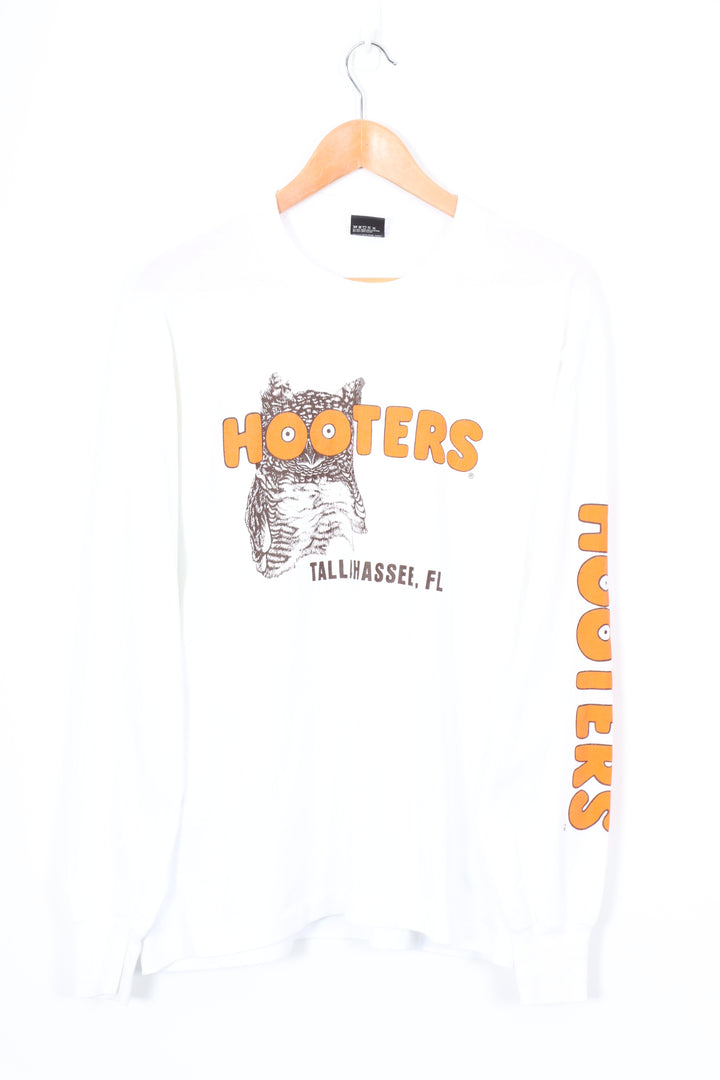 HOOTERS Tallahassee Florida Owl Long Sleeve USA Made Tee (L-XL)