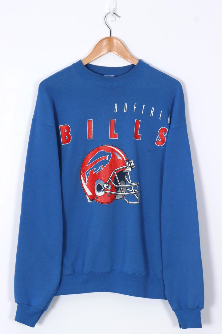 NFL Buffalo Bills Blue & Red Football 50/50 Sweatshirt (XL)