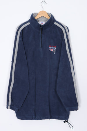 NFL New England Patriots 1/4 Zip Fleece Sweatshirt (XL TALL)