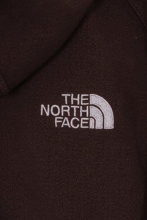 THE NORTH FACE Hooded 'Windwall' Brown Fleece Jacket (L)