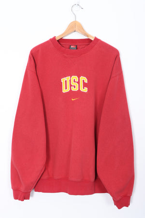 USC Spell Out Logo NIKE Centre Swoosh Sweatshirt (L)