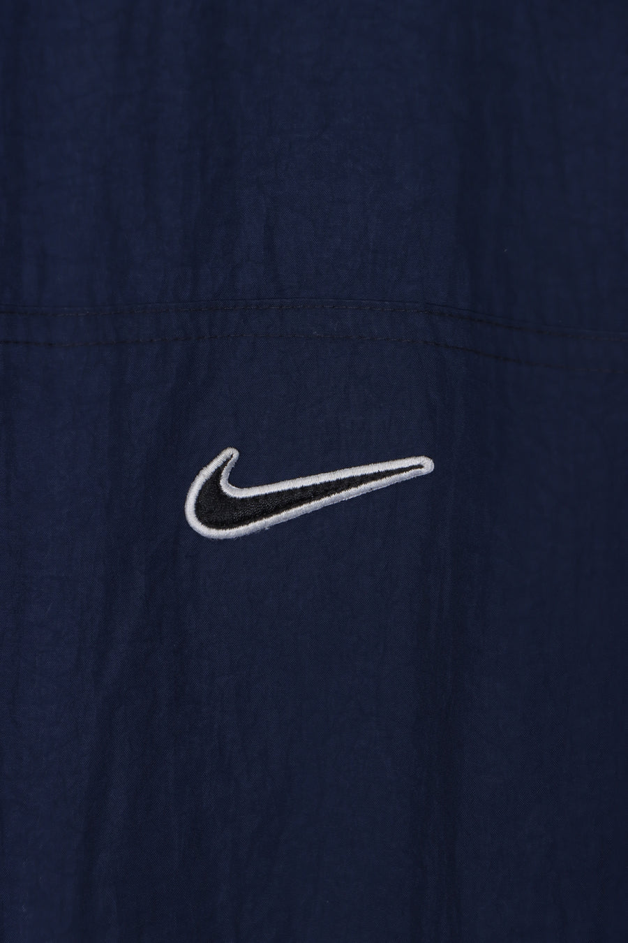 NIKE Navy & Yellow Centre Swoosh Logo Pullover Windbreaker (XL)