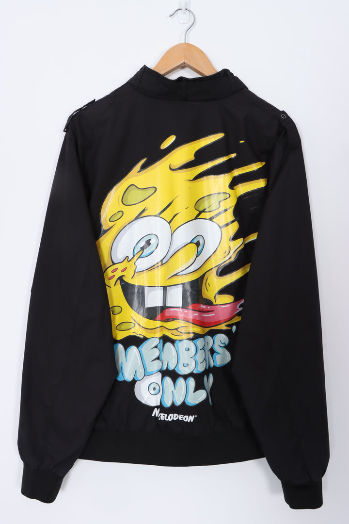 MEMBERS ONLY x NICKELODEON SpongeBob SquarePants Windbreaker Jacket (XL)