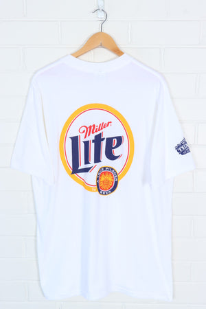 Super Bowl Miller Lite Beer NFL Front & Back Football Tee (XL)