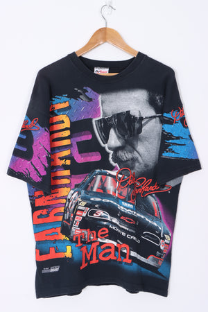 NASCAR 1997 Dale Earnhardt 'The Man' Monte Carlo All Over T-Shirt USA Made (L)