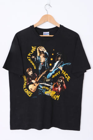 Led Zeppelin 1990 ZOSO Front Back WINTERLAND Single Stitch T-Shirt USA Made (XL)