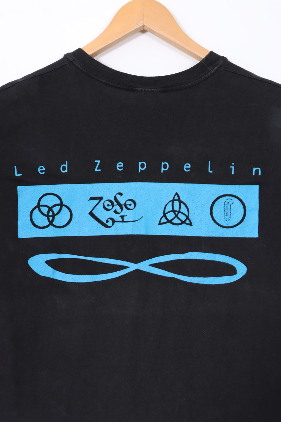 Led Zeppelin 1990 ZOSO Front Back WINTERLAND Single Stitch T-Shirt USA Made (XL)