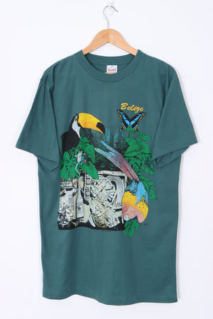 Belize 1995 Green Rainforest Single Stitch T-Shirt (XL TALL)