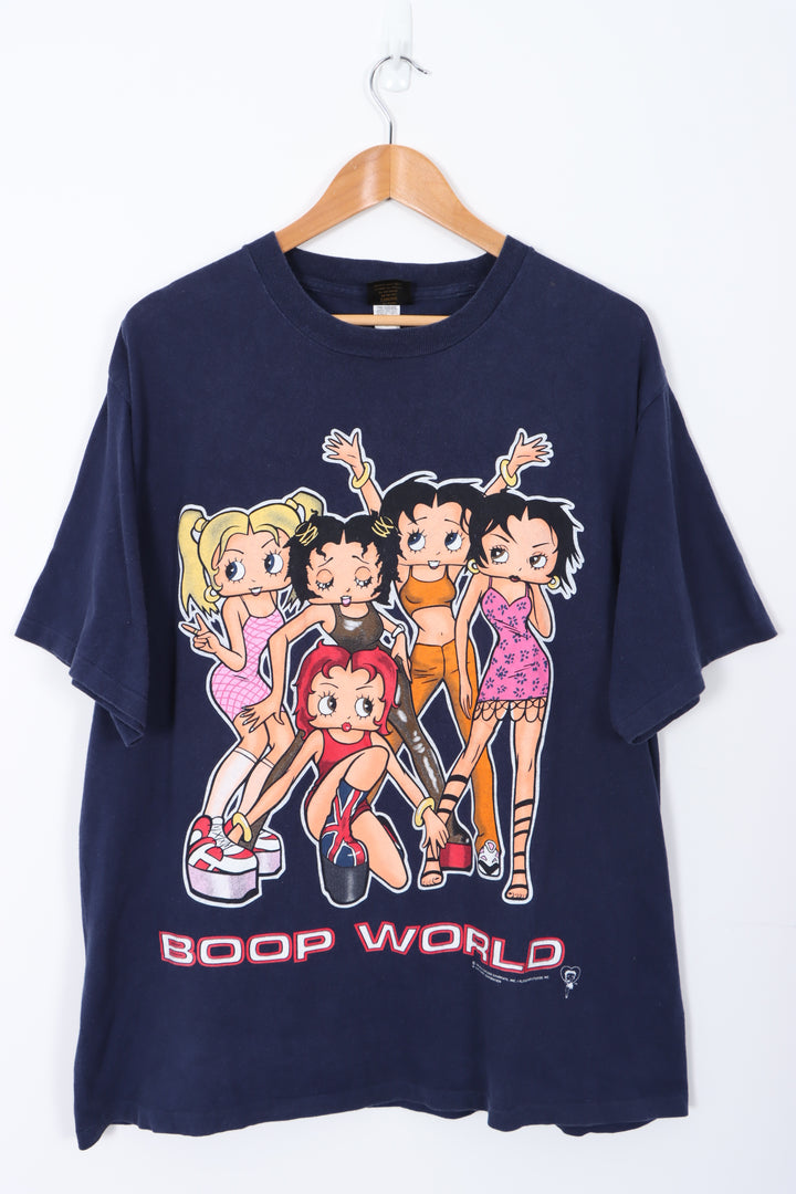 1998 CHANGES Spice Girls Betty Boop Rare Vintage T-Shirt (XL)