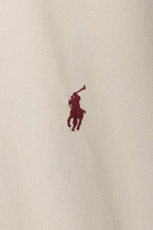 RALPH LAUREN Sand One Point Embroidered Logo Shirt (M-L)