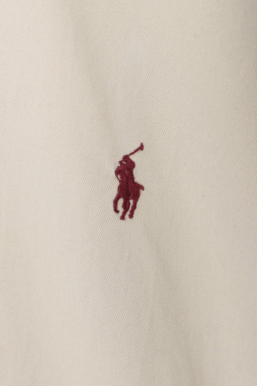 RALPH LAUREN Sand One Point Embroidered Logo Shirt (M-L)