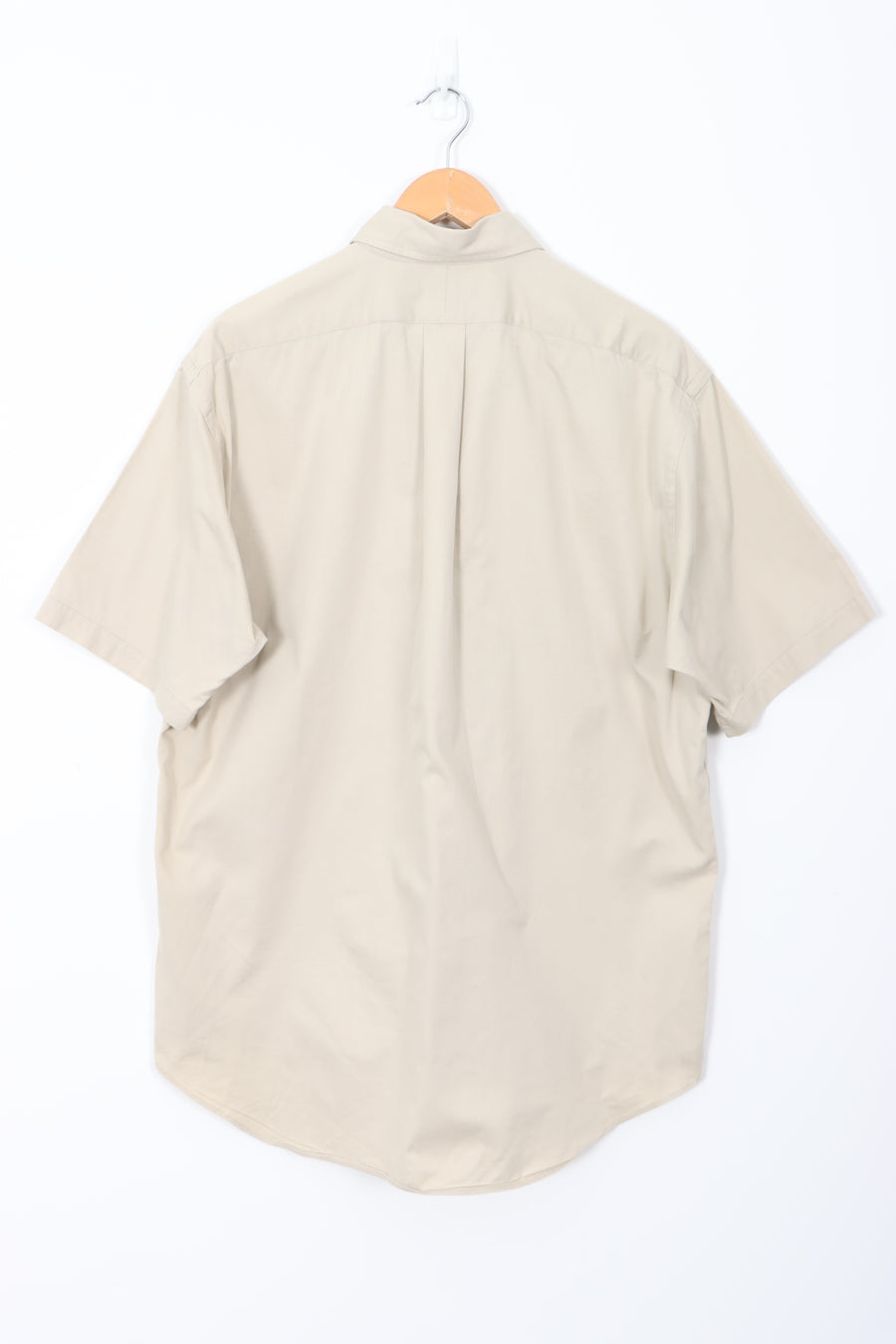 RALPH LAUREN Sand One Point Embroidered Logo Shirt (M-L)