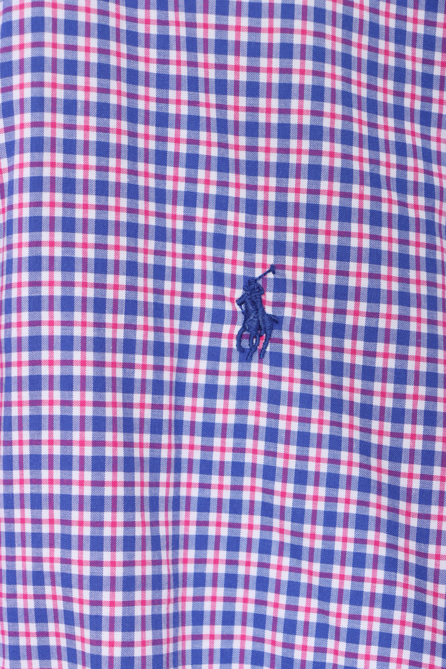 RALPH LAUREN Red Blue Check Long Sleeve Shirt (M)