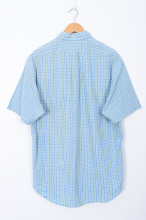 RALPH LAUREN Blue Green Plaid 'Blake' Shirt (L-XL)