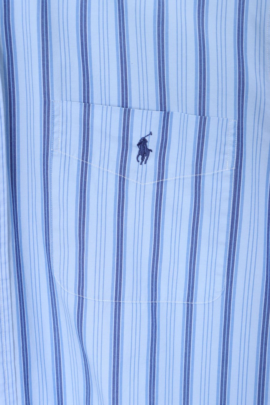 RALPH LAUREN Blue Striped Long Sleeve Shirt (L)