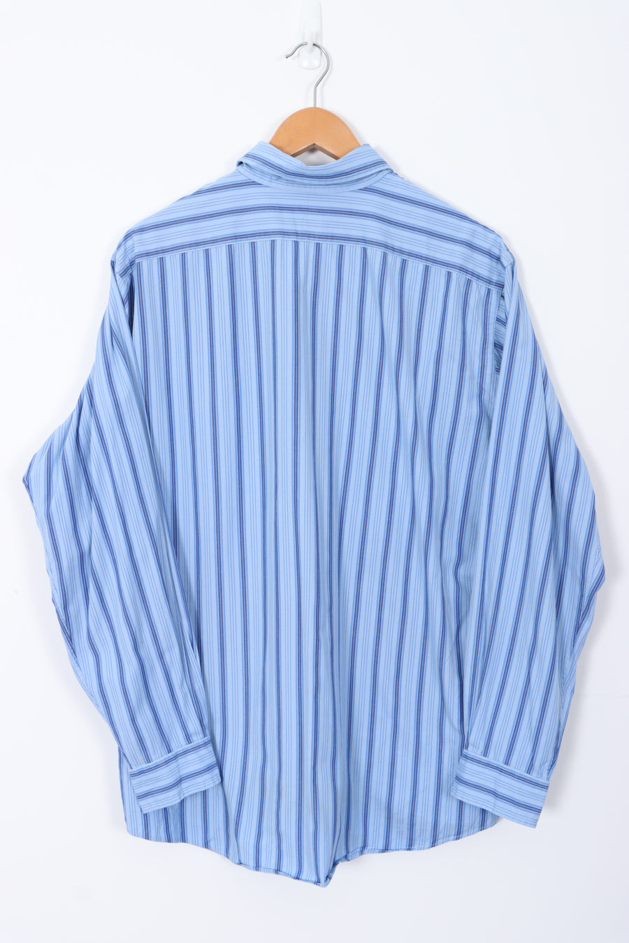 RALPH LAUREN Blue Striped Long Sleeve Shirt (L)