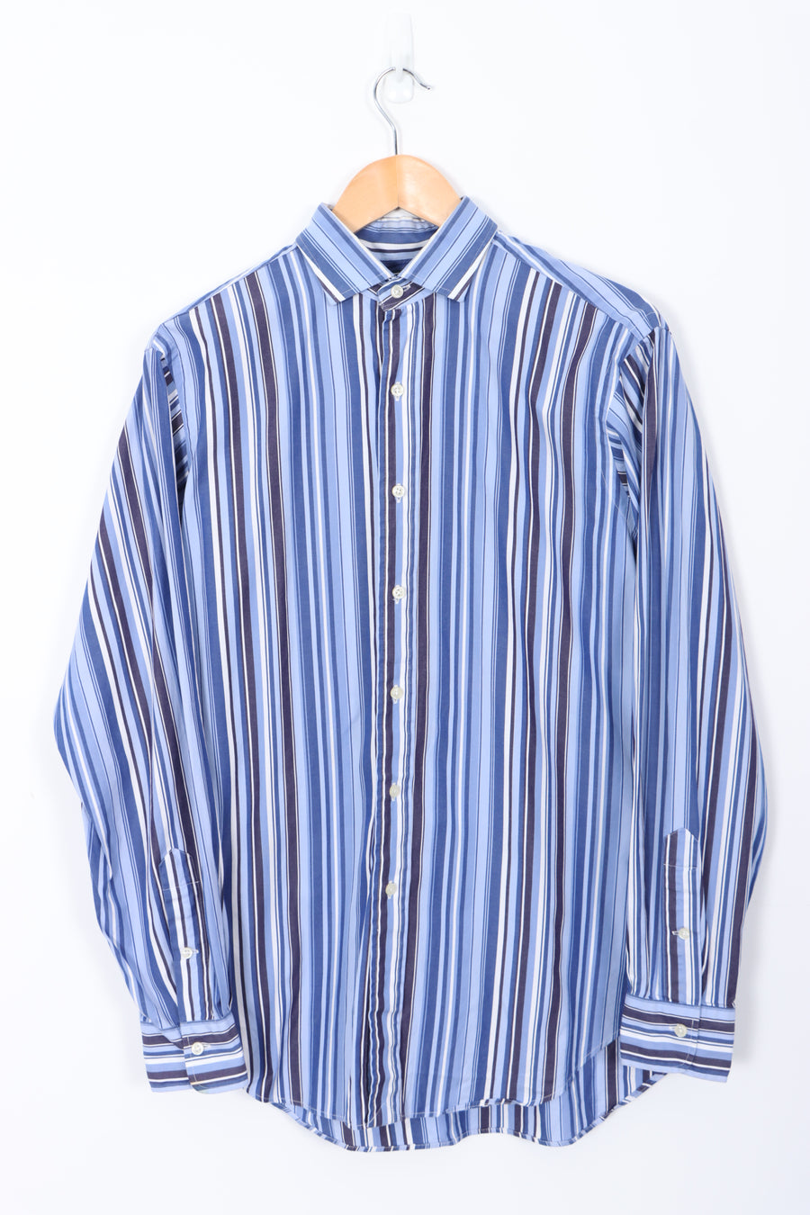 POLO Ralph Lauren 'Estate' Blue White Stripe Shirt (M)