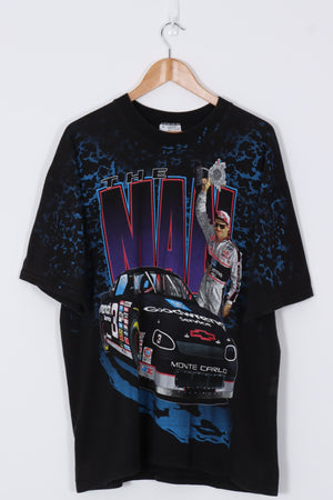 NASCAR 'The Man' Dale Earnhardt Black All Over Racing Tee (XL)