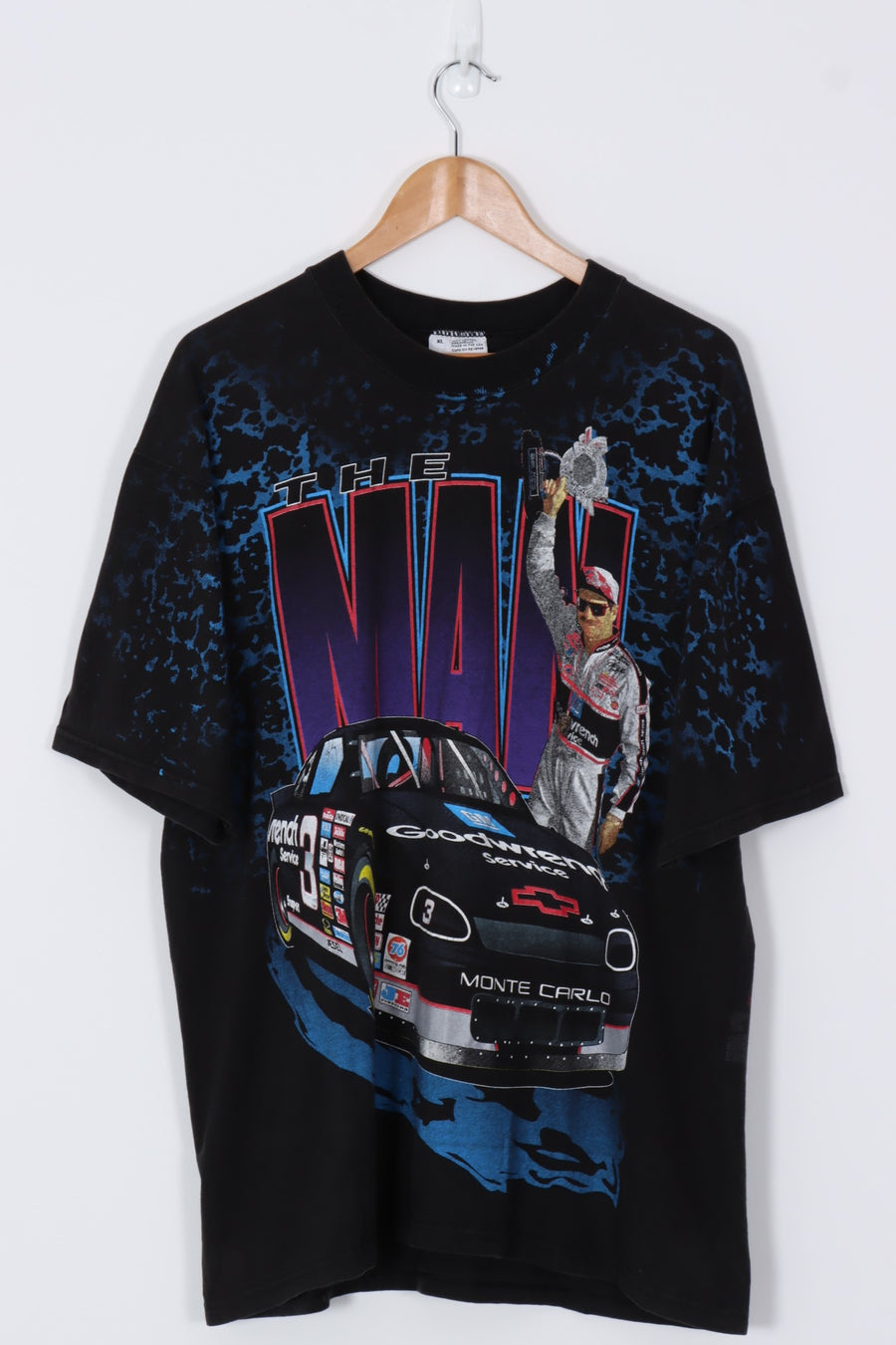 NASCAR 'The Man' Dale Earnhardt Black All Over Racing Tee (XL)