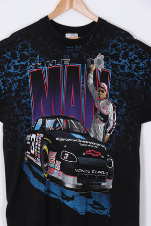 NASCAR 'The Man' Dale Earnhardt Black All Over Racing Tee (XL)