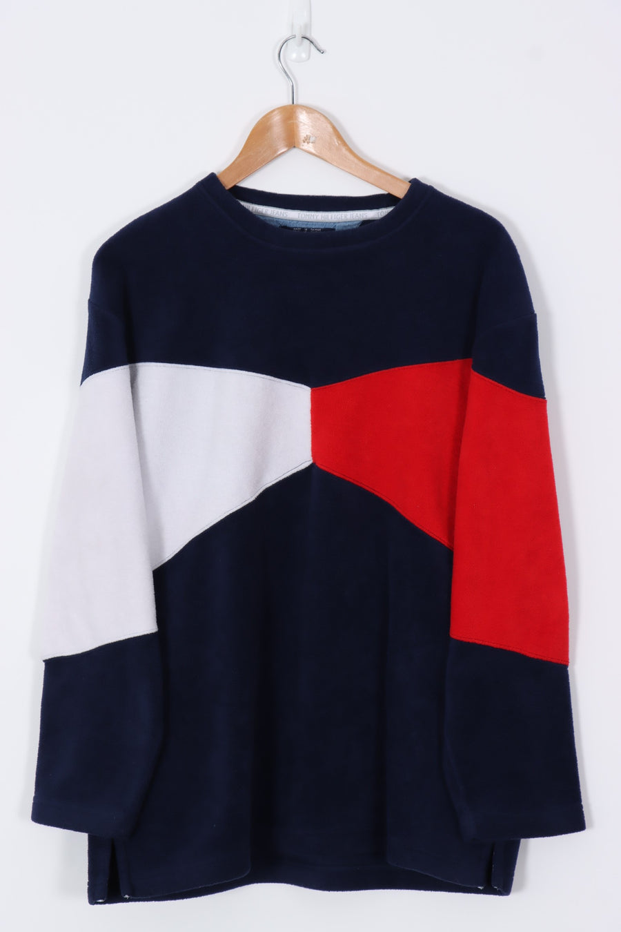 TOMMY HILFIGER Colour Block Crewneck Fleece (L-XL)