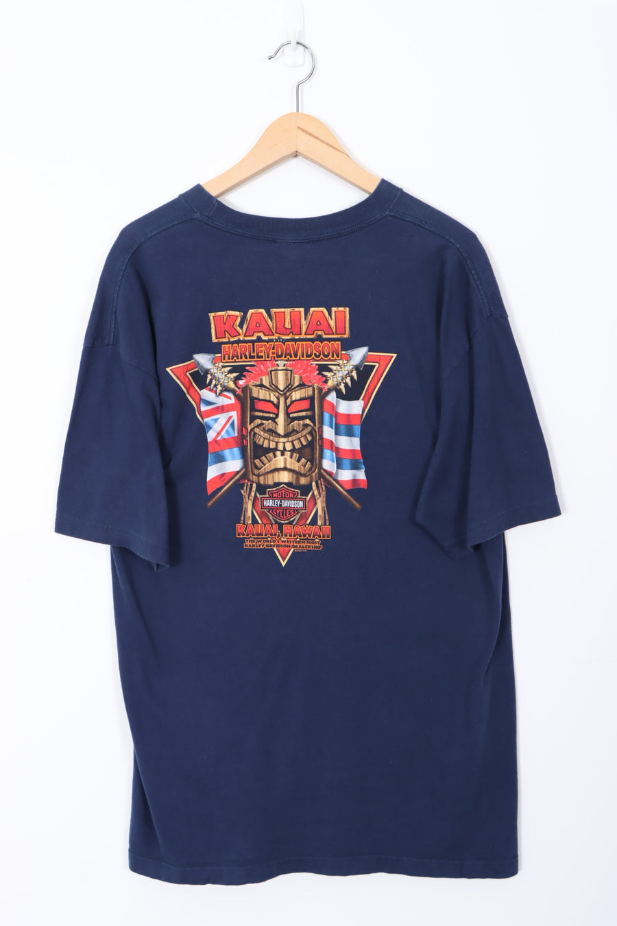 HARLEY Kauai Hawaii 'World's Most Western Dealership' Tee (XL)