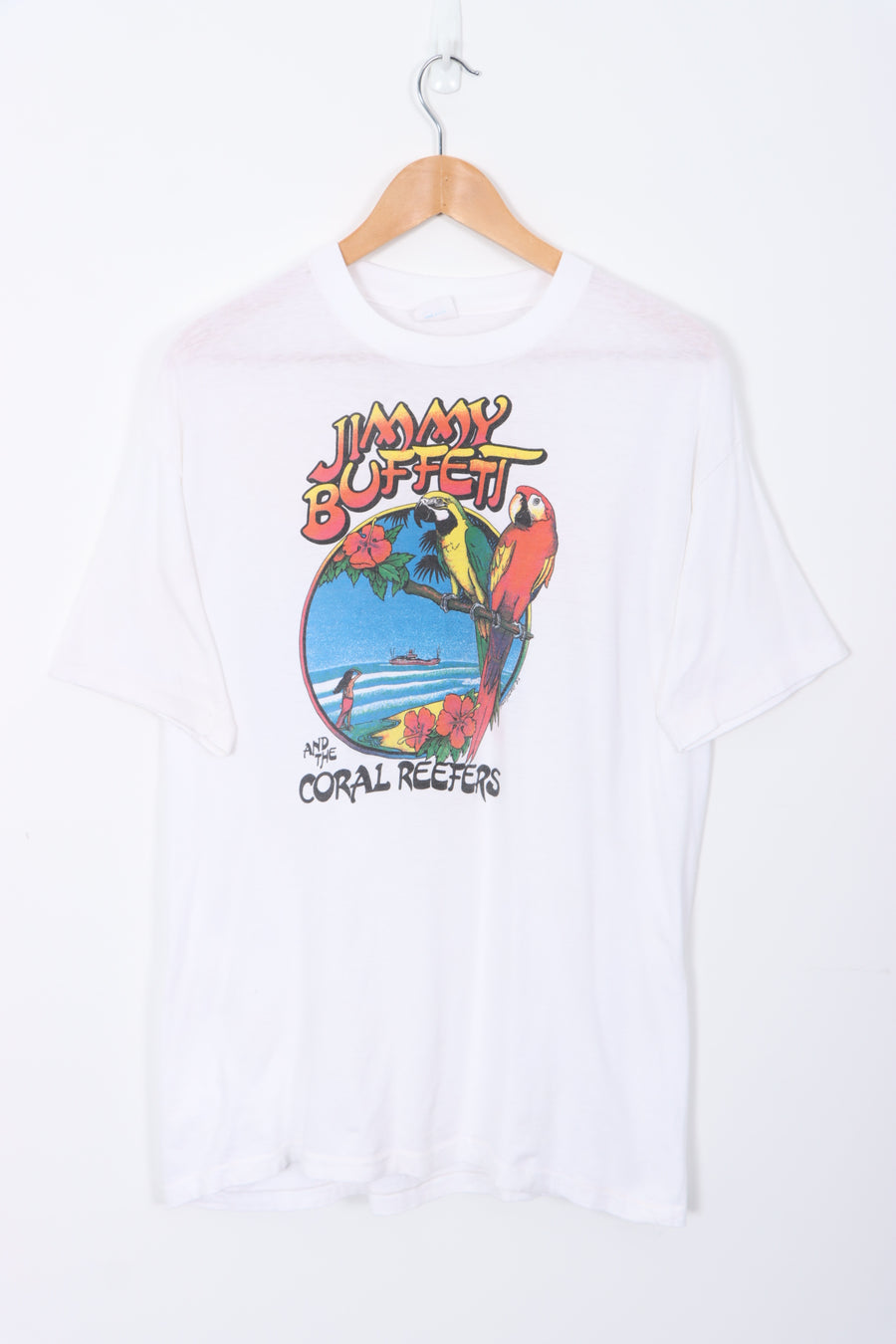 1982 'Jimmy Buffett and the Coral Reefers' Homecoming Tour Tee (L)