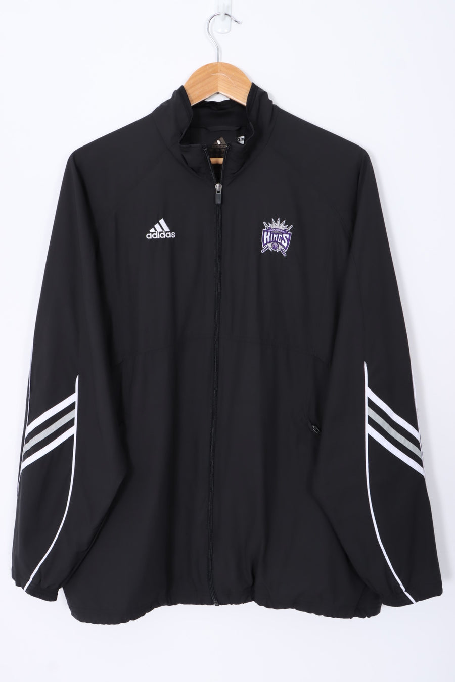 NBA Sacramento Kings Embroidered ADIDAS Windbreaker Jacket (XL)