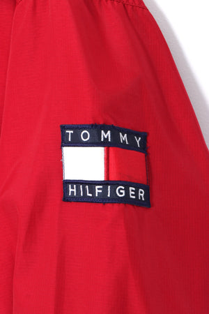 TOMMY HILFIGER 1/4 Zip Colour Block Anorak Windbreaker Jacket (XL)