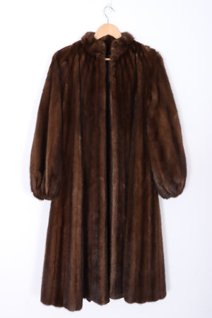 Vintage Brown Mink Fur Coat (Women's S-M)